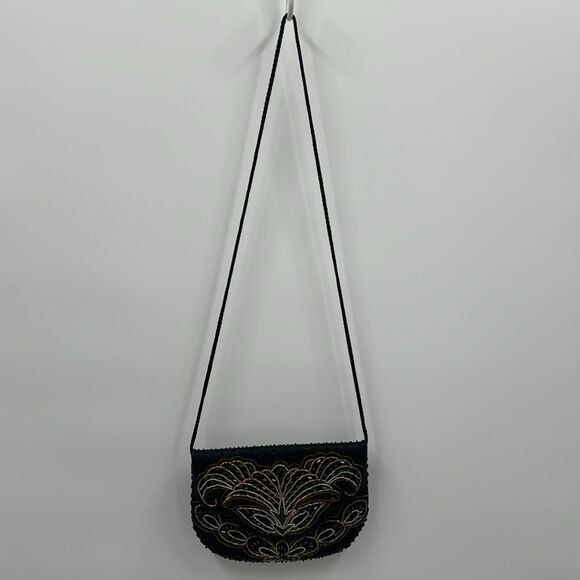 Beaded Evening Shoulder Bag by Carla Marchi.Handmade - Picture 4 of 7